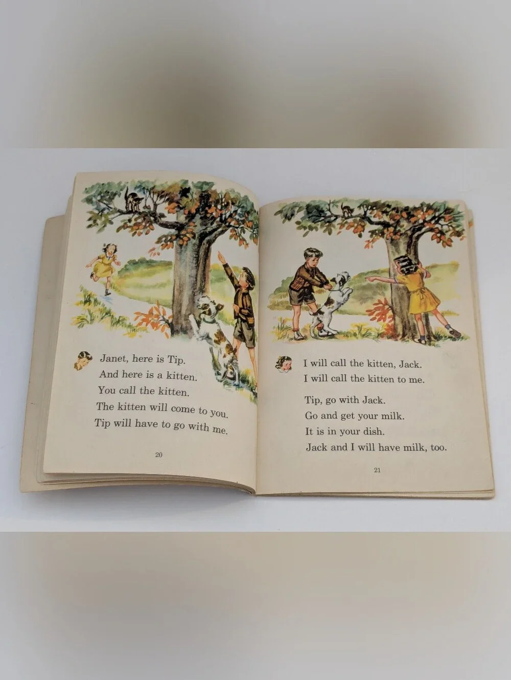 Nip and Mitten, Vintage School Book by Houghton Mifflin Company, 1949